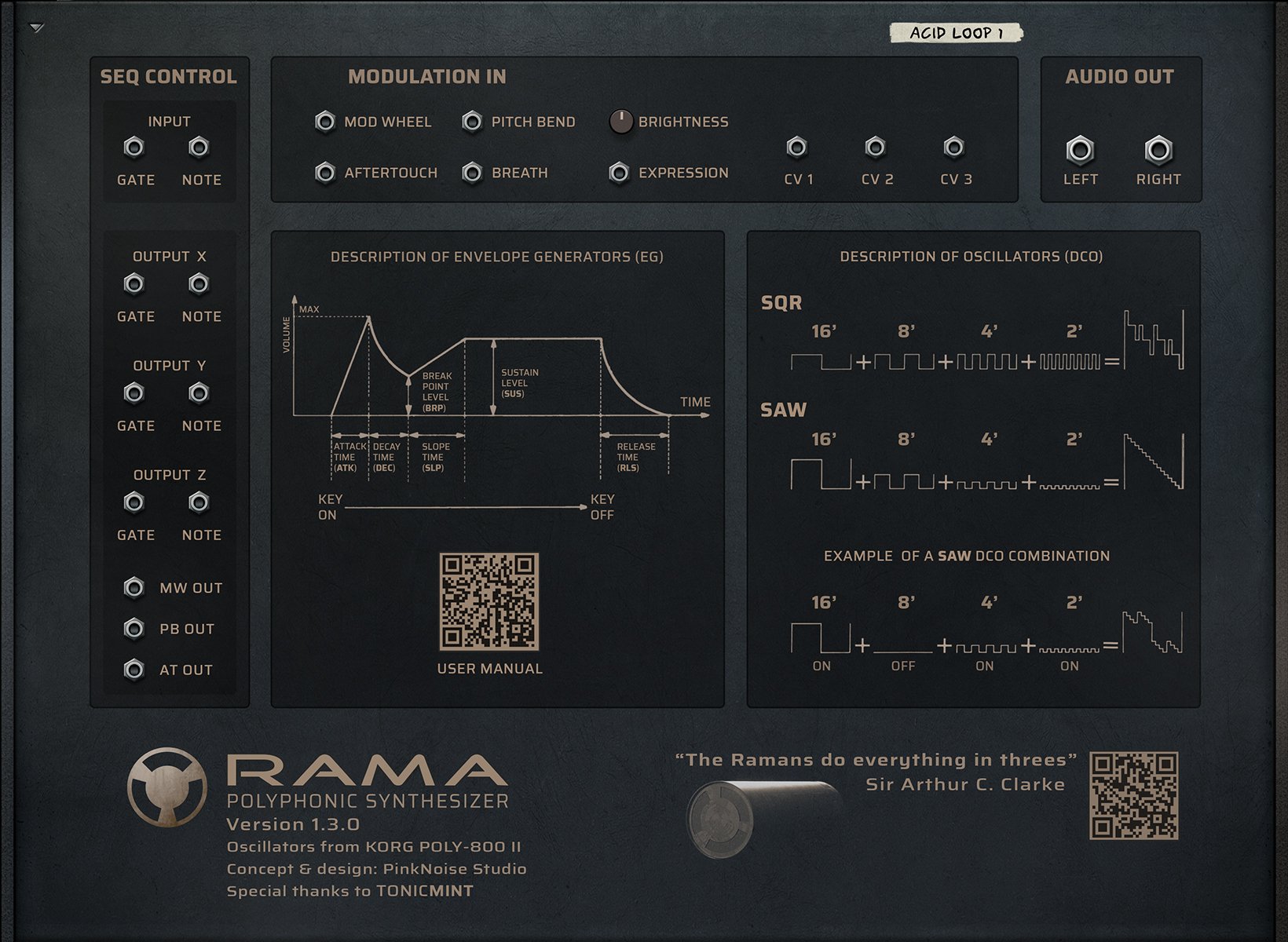 Sony Rama Studio Rama Synthesizer | Triple Synthesizer | Shop | Reason Studios