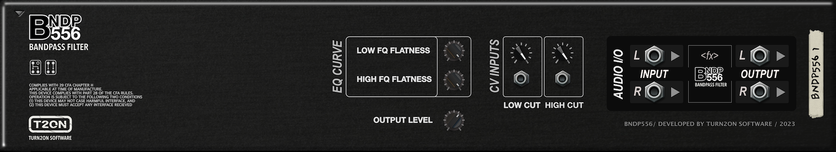 BNDP556 VARIABLE BP FILTER | 3-pole Bandpass Filter | Shop | Reason Studios