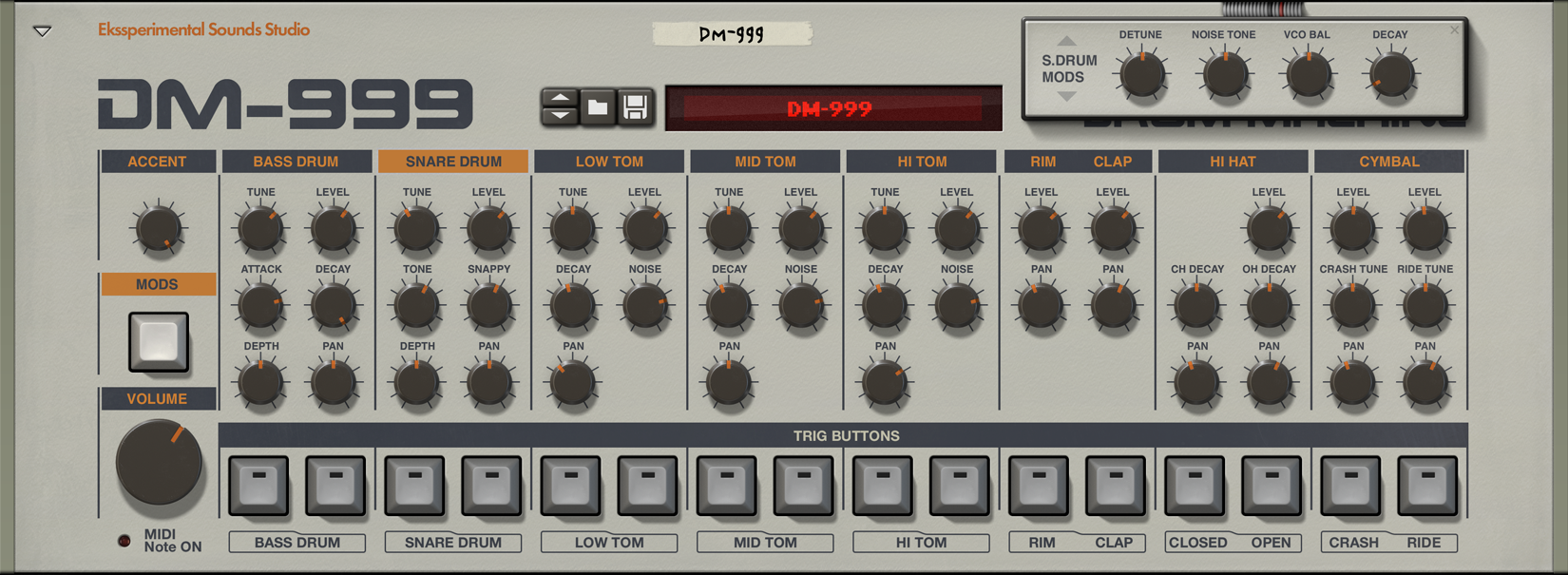 DM-999 Drum Machine | Classic Drum Machine | Shop | Reason Studios