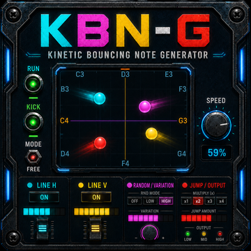 KBN-G Kinetic Bouncing Note Generator
