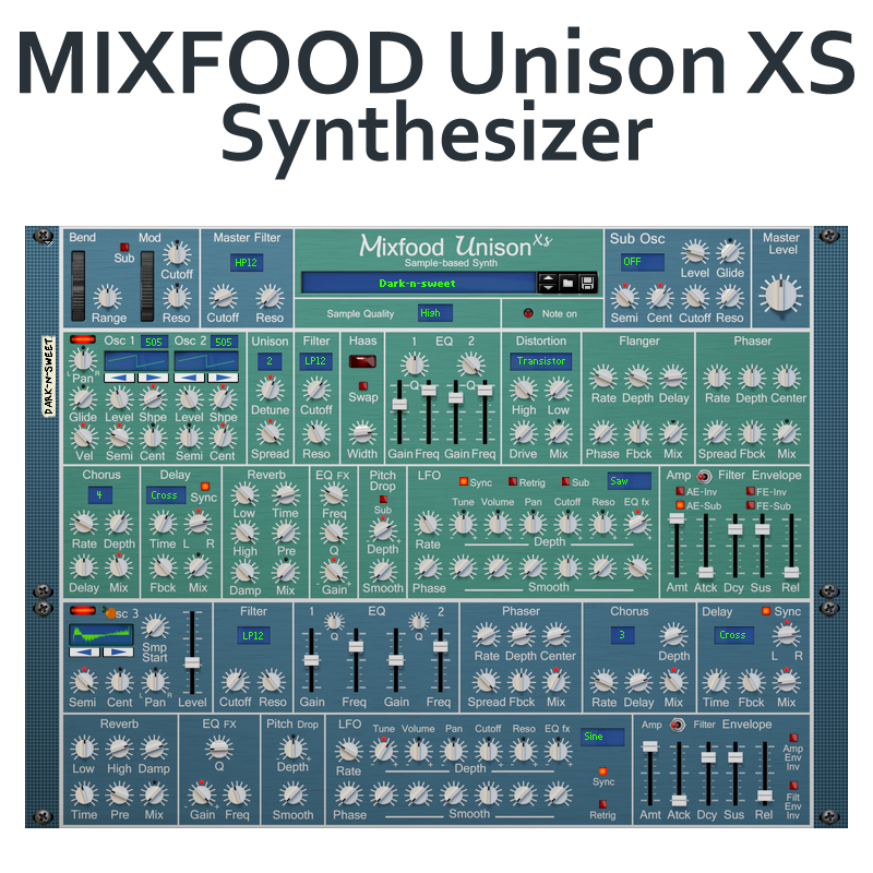 Mixfood Unison Xs Sample-based Synth | Mixfood Unison XS | Shop