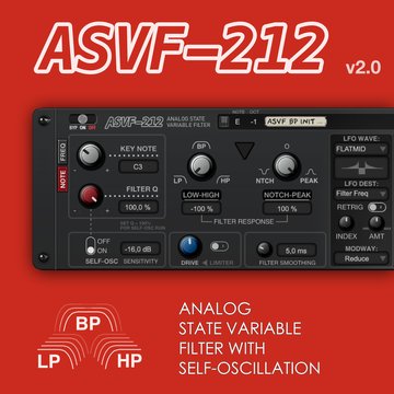 ASVF-212 Analog State-Variable Filter